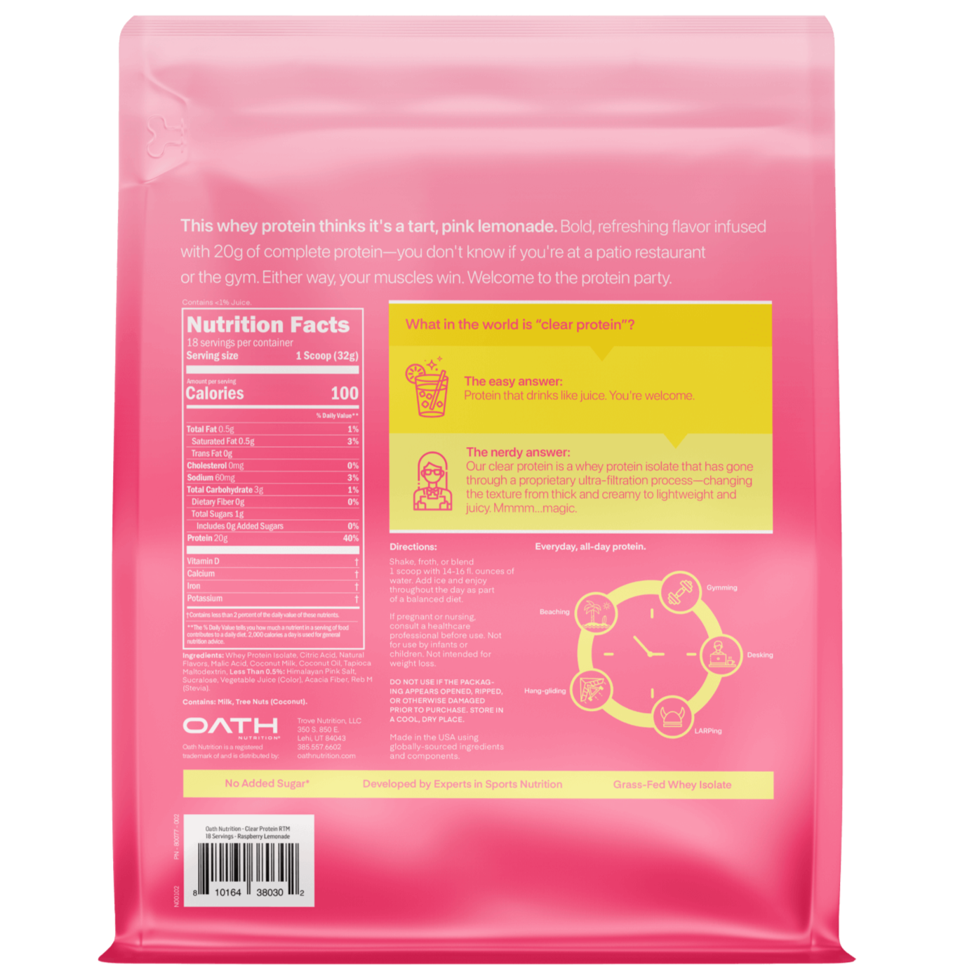 Oath Clear Protein Powder