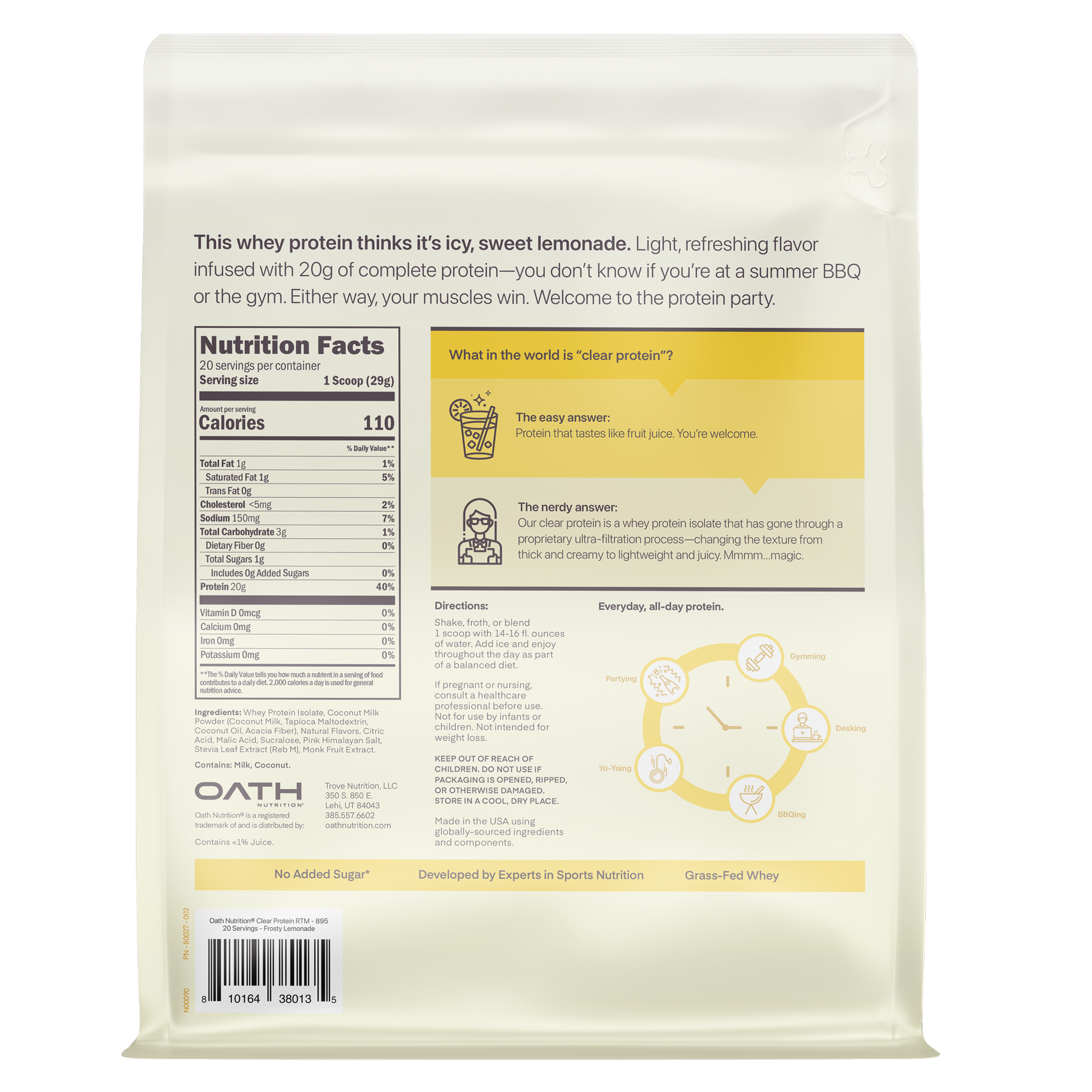 Oath Clear Protein Powder