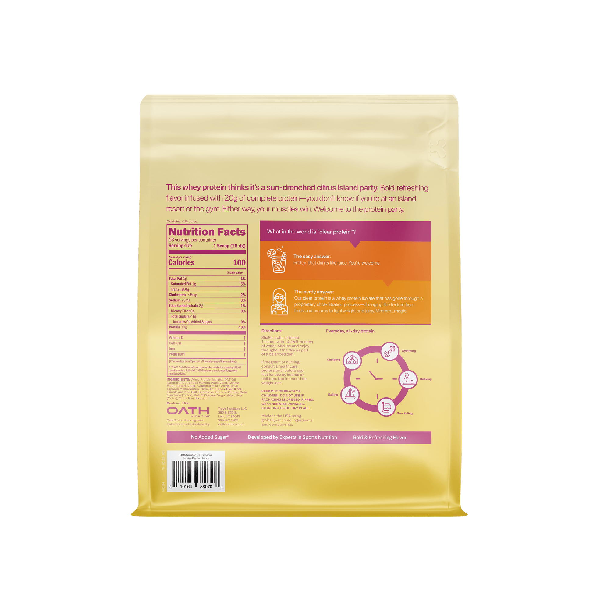Oath Clear Protein Powder