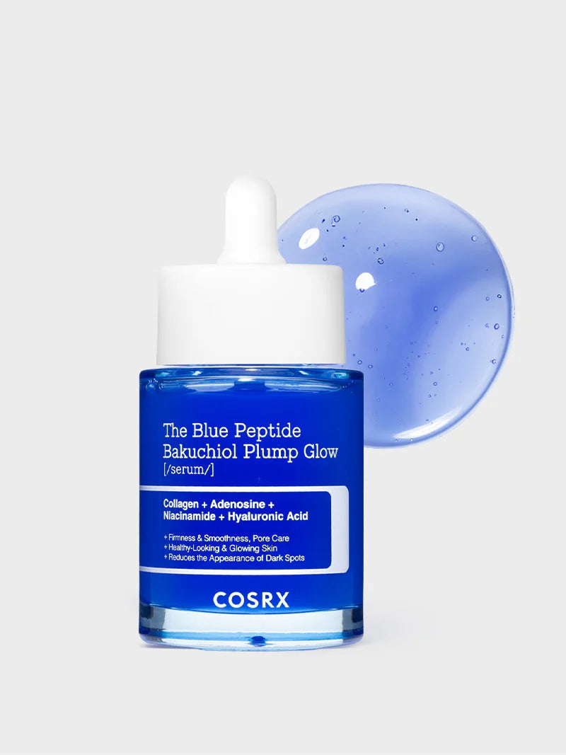 New in COSRX The Blue Peptide Bakuchiol Plump Glow Serum