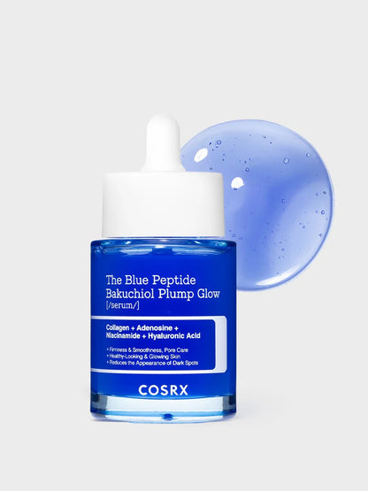 New in COSRX The Blue Peptide Bakuchiol Plump Glow Serum