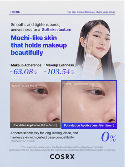 New in COSRX The Blue Peptide Bakuchiol Plump Glow Serum